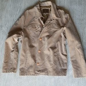 Suede khaki jacket